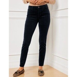 Talbots 10P High Waist Jegging Black Corduroy Cotton Stretch Pants Preppy 29 126